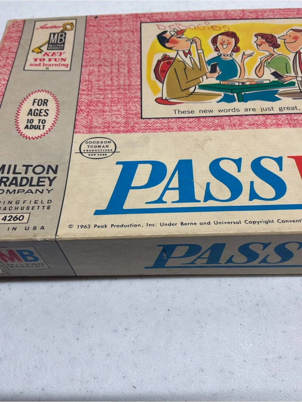 Milton Bradley Classic Pass-N-Go Board Game Vintage